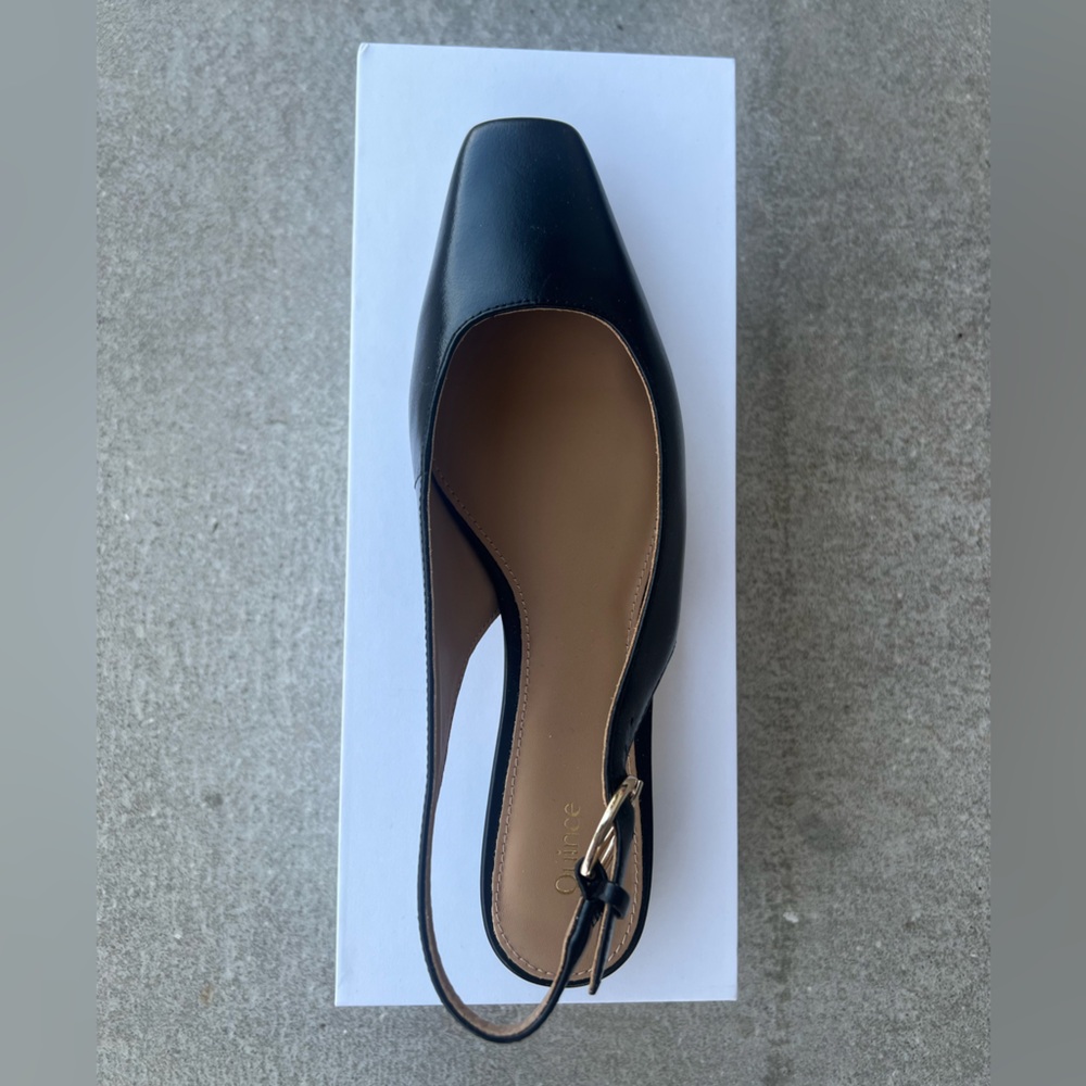 (NWT) Quince Italian Leather Slingback Flats with Ortholite® insole in Size 6.5 - Picture 6 of 9